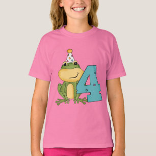 Party Frog 4th Birthday T-shirts and Gifts