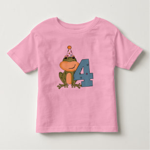 Party Frog 4th Birthday T-shirts and Gifts