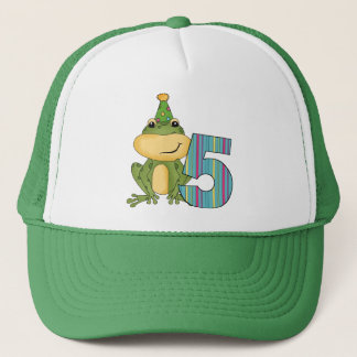 Party Frog 5th Birthday T-shirts and Gifts Trucker Hat