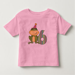 Party Frog 6th Birthday T-shirts and Gifts
