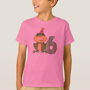 Party Frog 6th Birthday T-shirts and Gifts