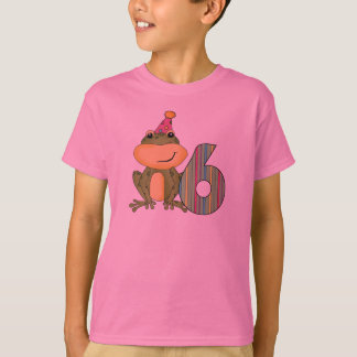 Party Frog 6th Birthday T-shirts and Gifts