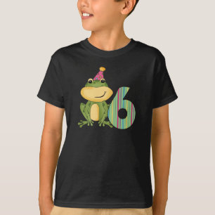 Party Frog 6th Birthday T-shirts and Gifts