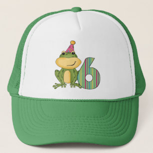 Party Frog 6th Birthday T-shirts and Gifts Trucker Hat