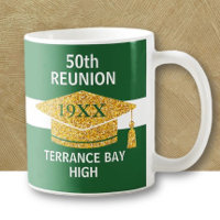 Party! Fun class reunion School colours coffee mug