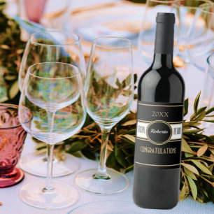 Party fun! Custom Congrats Retirement Wine Label