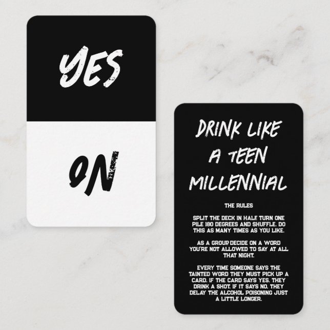 Party Game Cards (Front/Back)