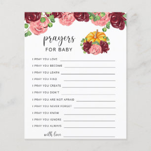 Party game prayers for baby