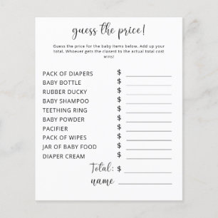 Party games   Price Guess Game