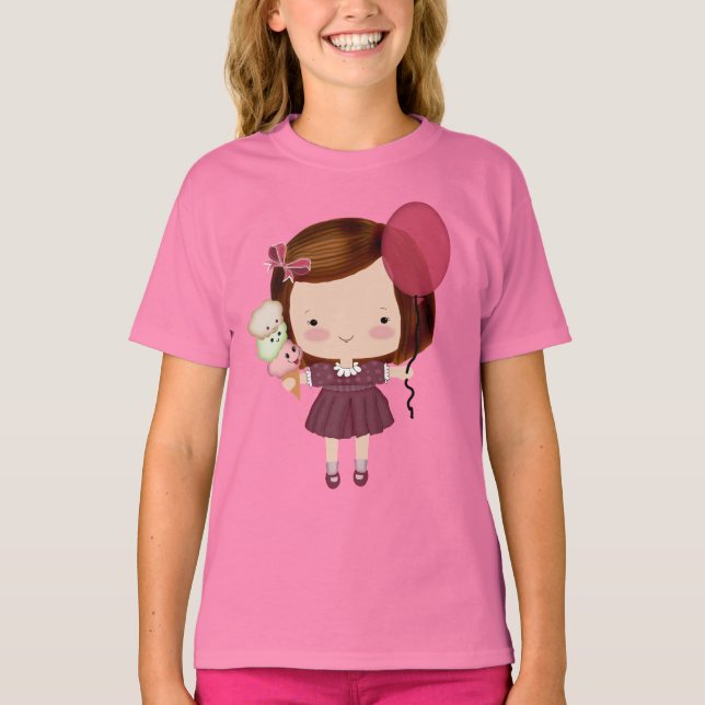 Party Girl Cute T-shirt (Front)