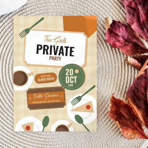 Party Girls Cute Holiday Party Invitation