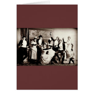 Party  Girls Vintage Print