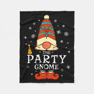 Party Gnome Xmas Group Family Matching Christmas H Fleece Blanket