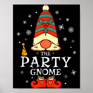 Party Gnome Xmas Group Family Matching Christmas H Poster