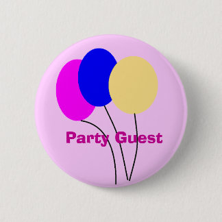 Party Guest 6 Cm Round Badge