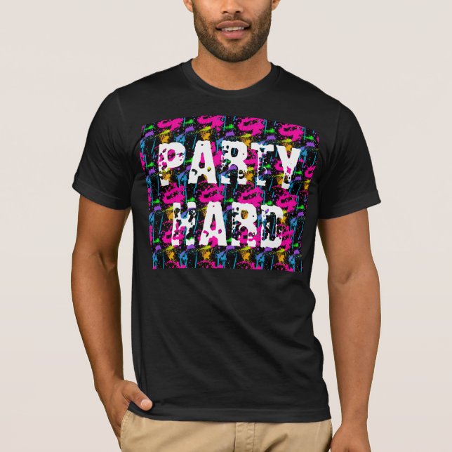 Party Hard Neon Tees (Front)