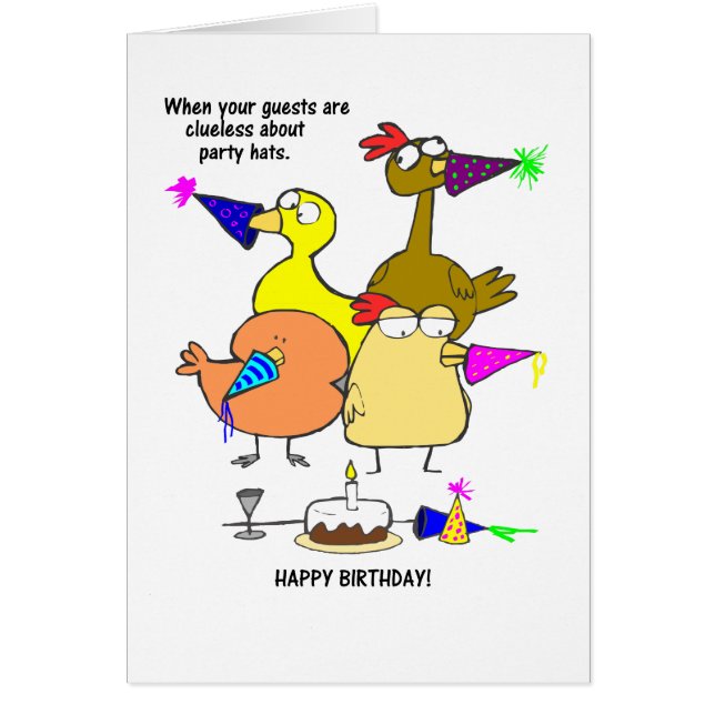 PARTY HAT BIRDS (Front)
