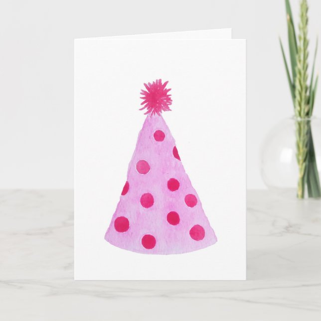 Party Hat Birthday Card (Front)