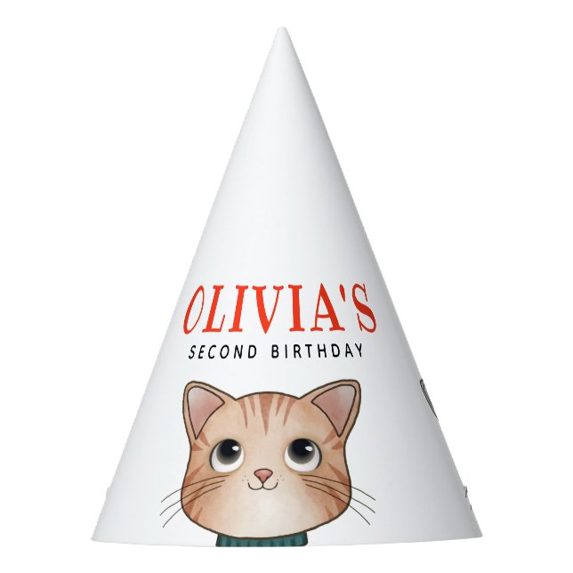 Party hat with three little cats (Front)