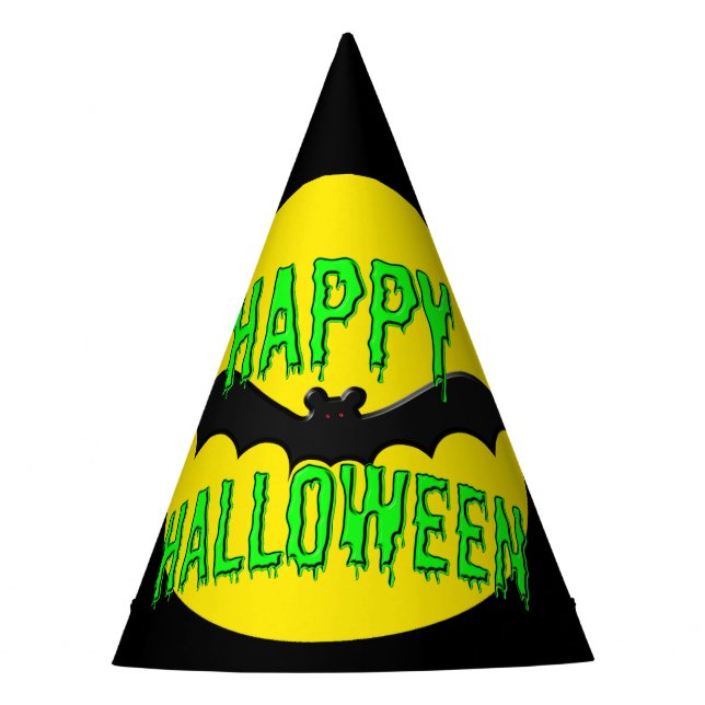 Party Hats - Batty "Happy Halloween" (Front)