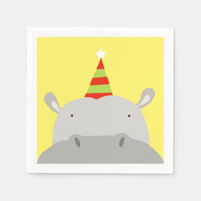 Party Hippo Napkin (Front)