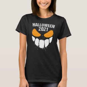 Party Horror Costume Disguise Creepy 2021 Hallowee T-Shirt