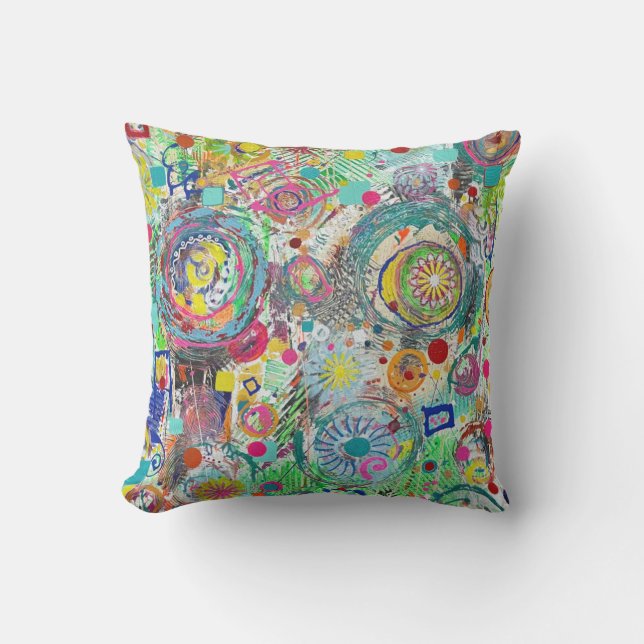 Party in a Box 16 x 16 Throw Pillow (Front)