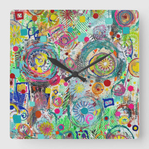 Party in a Box Wall Clock