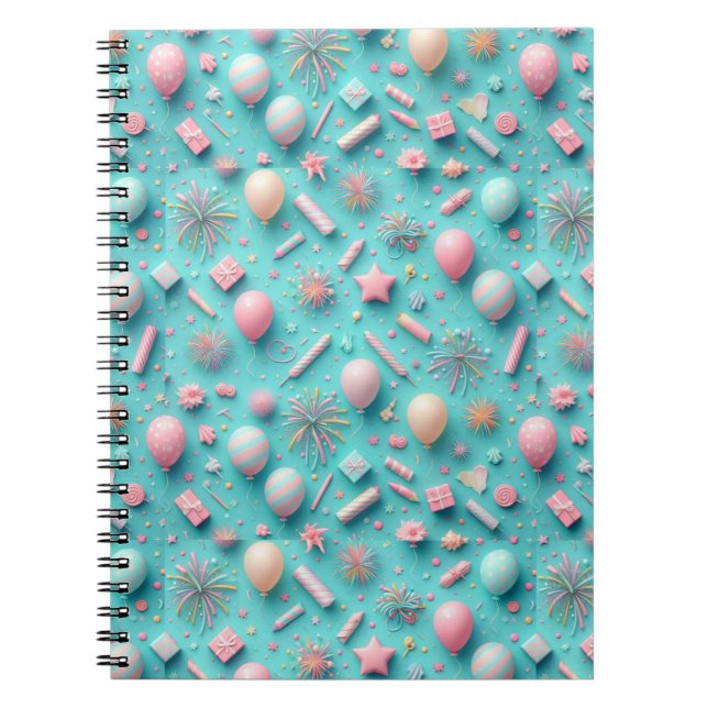 Party in Blue Notebook (Front)