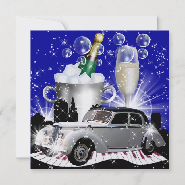 Party in Style Bright Lights - SRF Invitation (Front)