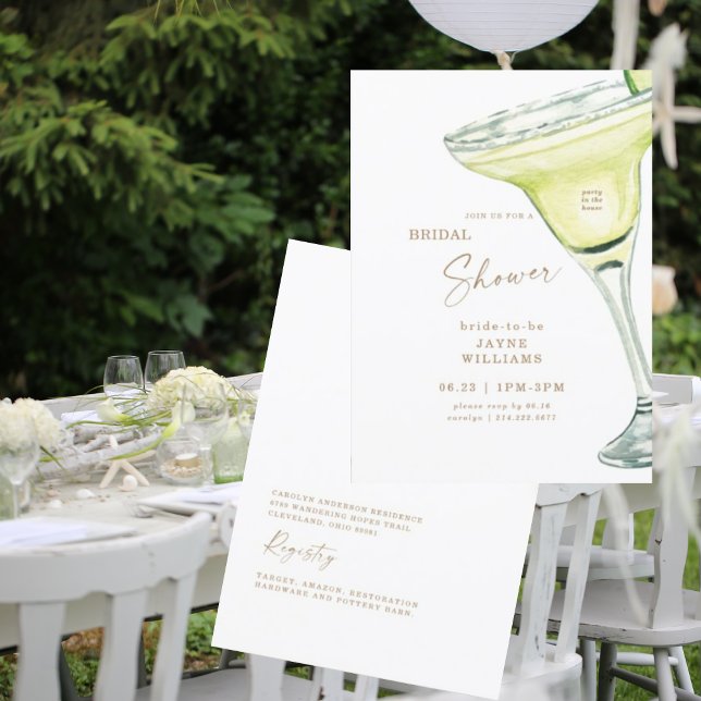 Party in the House Margarita Bridal Shower Invitation (Creator Uploaded)