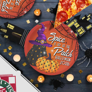 Party in the Patch Halloween Lunch Paper Plates