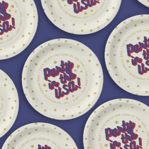 Party in the USA 4th of July Decorations Paper Plate