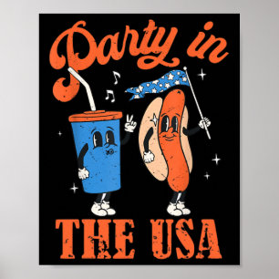 Party In The Usa 4th Of July Independence Day Usa  Poster