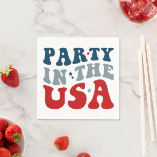 Party in The USA, 4th of July Party Napkin