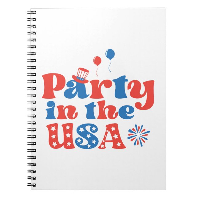 Party in the USA Notebook (Front)