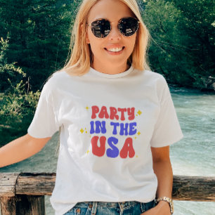 Party In The USA Red White Blue 4th of July T-Shirt