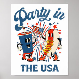 Party In The Usa Shirt 4th Of July Independence Da Poster