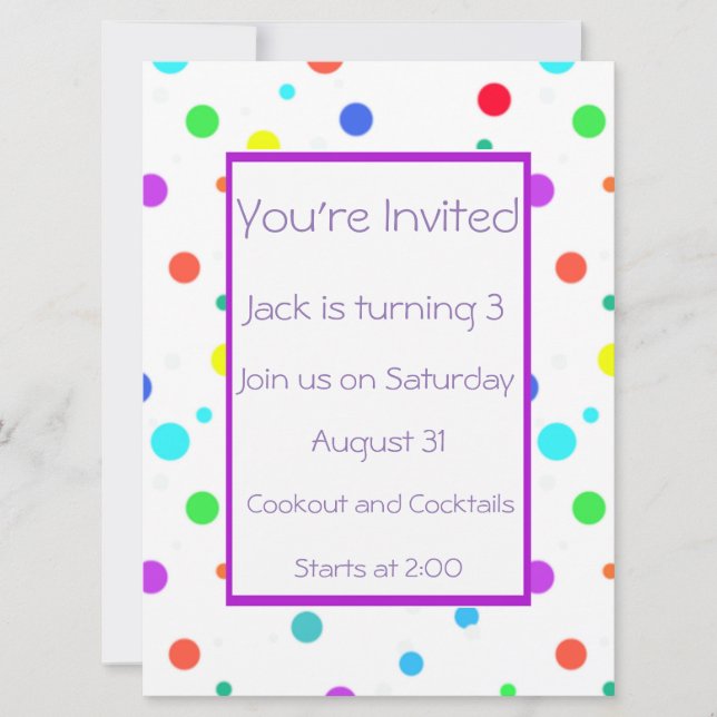 Party Invitation (Front)