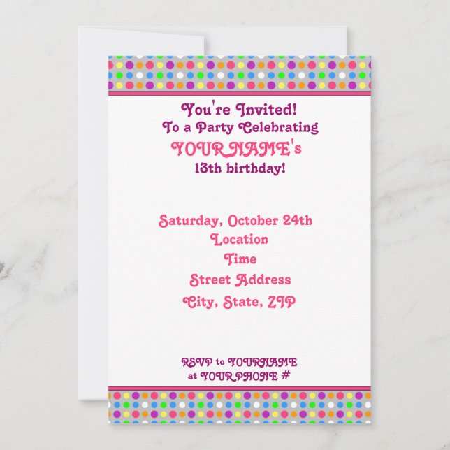 Party Invitation (Front)