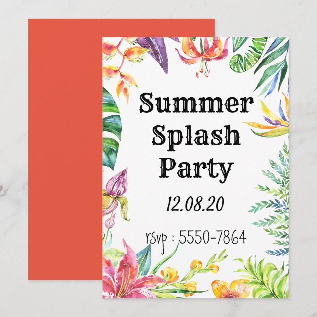 Party Invitation (Front/Back)