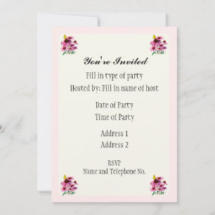 Party Invitation - Daisy Design