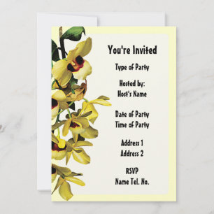 Party Invitation - Orchid Design