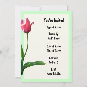 Party Invitation - Tulip Design
