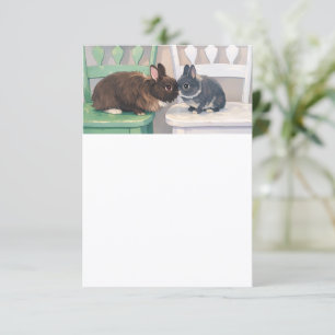 Party Invitation - Two Rabbits Design