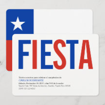 Party: Invitations: Chile: Chilean Flag