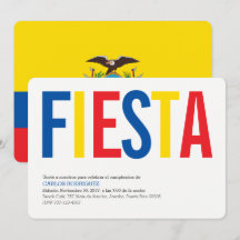 Party: Invitations: Ecuador: Ecuadorian Flag