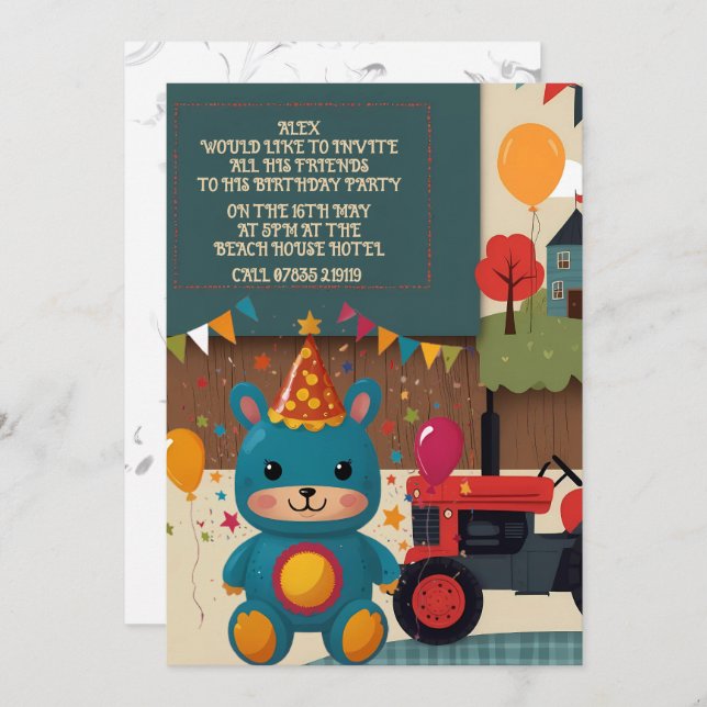 Party invites (Front/Back)