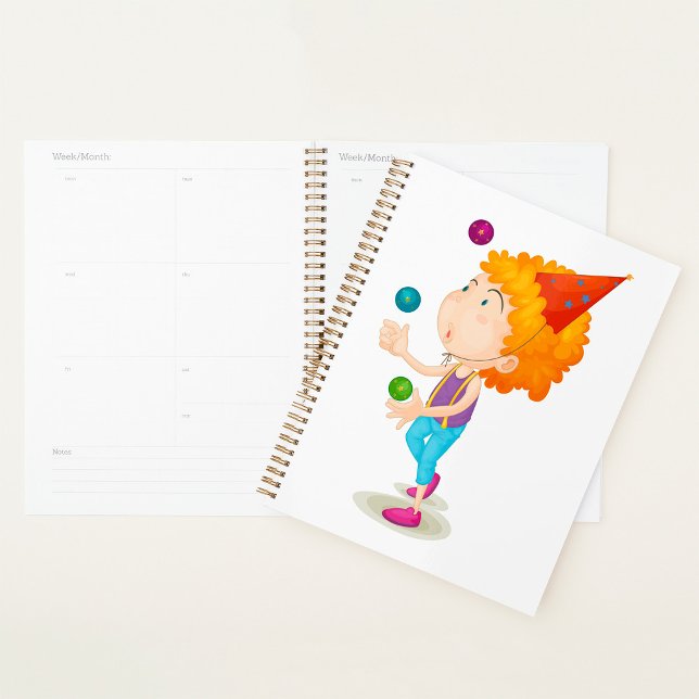 Party Kid Juggling Colourful Balls Planner (Creator Uploaded)