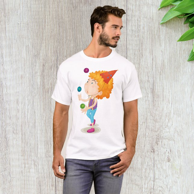 Party Kid Juggling Colourful Balls T-Shirt (Creator Uploaded)